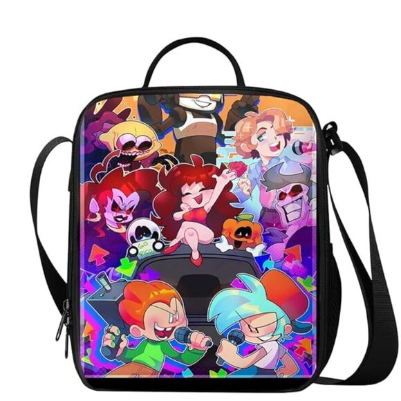 3 Pc. Anime Backpack, Lunch Bag and Pencil Case - UNISEX - BRAND NEW - Picture 3 of 11